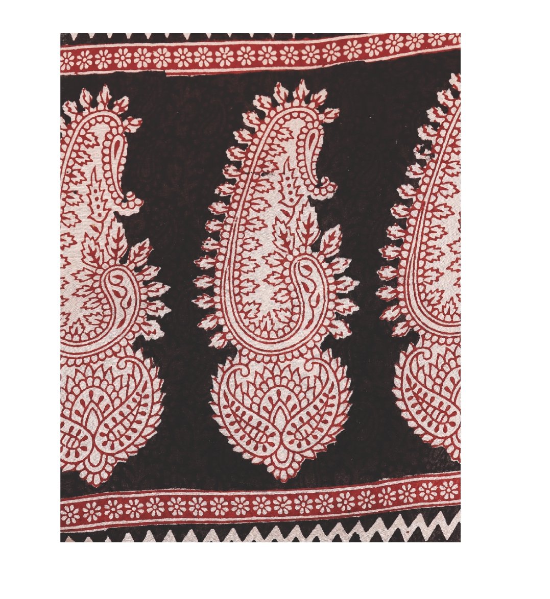 Kalakari India Black Bagh Handblock Print Handcrafted Cotton Saree-Saree-Kalakari India-ZIBASA0019-Bagh, Cotton, Geographical Indication, Hand Blocks, Hand Crafted, Heritage Prints, Natural Dyes, Sarees, Sustainable Fabrics-[Linen,Ethnic,wear,Fashionista,Handloom,Handicraft,Indigo,blockprint,block,print,Cotton,Chanderi,Blue, latest,classy,party,bollywood,trendy,summer,style,traditional,formal,elegant,unique,style,hand,block,print, dabu,booti,gift,present,glamorous,affordable,collectible,Sari,Sar