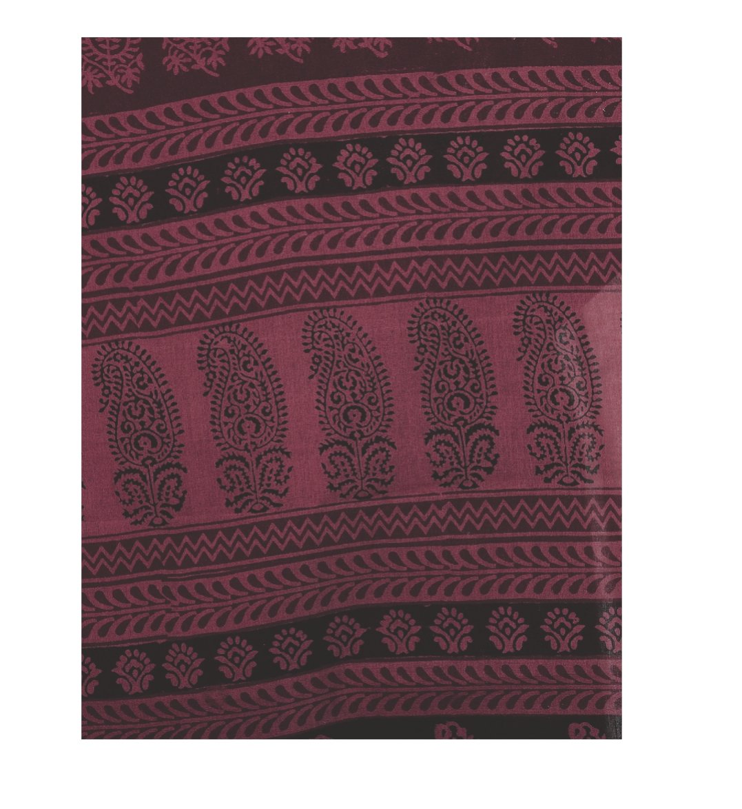 Maroon & Black Cotton Hand Block Bagh Print Handcrafted Saree-Saree-Kalakari India-ZIBASA0035-Bagh, Cotton, Geographical Indication, Hand Blocks, Hand Crafted, Heritage Prints, Natural Dyes, Sarees, Sustainable Fabrics-[Linen,Ethnic,wear,Fashionista,Handloom,Handicraft,Indigo,blockprint,block,print,Cotton,Chanderi,Blue, latest,classy,party,bollywood,trendy,summer,style,traditional,formal,elegant,unique,style,hand,block,print, dabu,booti,gift,present,glamorous,affordable,collectible,Sari,Saree,pr