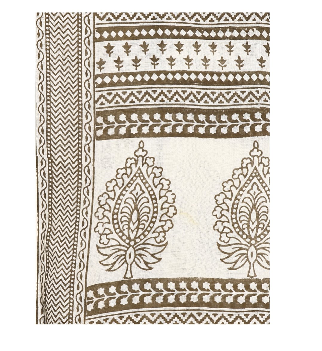 Off-White Cotton Hand Block Bagh Print Handcrafted Saree-Saree-Kalakari India-ZIBASA0041-Bagh, Cotton, Geographical Indication, Hand Blocks, Hand Crafted, Heritage Prints, Natural Dyes, Sarees, Sustainable Fabrics-[Linen,Ethnic,wear,Fashionista,Handloom,Handicraft,Indigo,blockprint,block,print,Cotton,Chanderi,Blue, latest,classy,party,bollywood,trendy,summer,style,traditional,formal,elegant,unique,style,hand,block,print, dabu,booti,gift,present,glamorous,affordable,collectible,Sari,Saree,printed