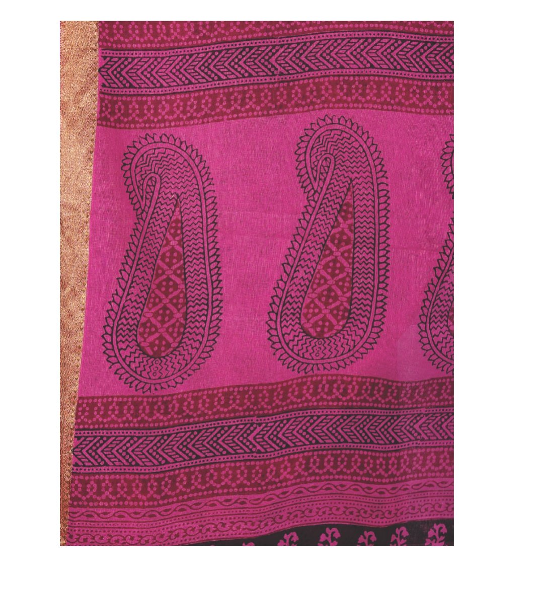 Magenta Cotton Hand Block Bagh Print Handcrafted Saree-Saree-Kalakari India-ZIBASA0047-Bagh, Cotton, Geographical Indication, Hand Blocks, Hand Crafted, Heritage Prints, Natural Dyes, Sarees, Sustainable Fabrics-[Linen,Ethnic,wear,Fashionista,Handloom,Handicraft,Indigo,blockprint,block,print,Cotton,Chanderi,Blue, latest,classy,party,bollywood,trendy,summer,style,traditional,formal,elegant,unique,style,hand,block,print, dabu,booti,gift,present,glamorous,affordable,collectible,Sari,Saree,printed, 