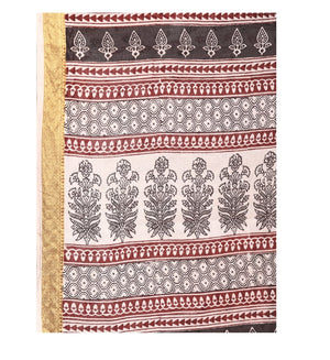 Pink Cotton Hand Block Bagh Print Handcrafted Saree-Saree-Kalakari India-ZIBASA0058-Bagh, Cotton, Geographical Indication, Hand Blocks, Hand Crafted, Heritage Prints, Natural Dyes, Sarees, Sustainable Fabrics-[Linen,Ethnic,wear,Fashionista,Handloom,Handicraft,Indigo,blockprint,block,print,Cotton,Chanderi,Blue, latest,classy,party,bollywood,trendy,summer,style,traditional,formal,elegant,unique,style,hand,block,print, dabu,booti,gift,present,glamorous,affordable,collectible,Sari,Saree,printed, hol