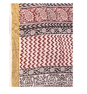 Pink Hand Block Print Bagh Cotton Traditional Handcrafted Saree-Saree-Kalakari India-ZIBASA0065-Bagh, Cotton, Geographical Indication, Hand Blocks, Hand Crafted, Heritage Prints, Natural Dyes, Sarees, Sustainable Fabrics-[Linen,Ethnic,wear,Fashionista,Handloom,Handicraft,Indigo,blockprint,block,print,Cotton,Chanderi,Blue, latest,classy,party,bollywood,trendy,summer,style,traditional,formal,elegant,unique,style,hand,block,print, dabu,booti,gift,present,glamorous,affordable,collectible,Sari,Saree,